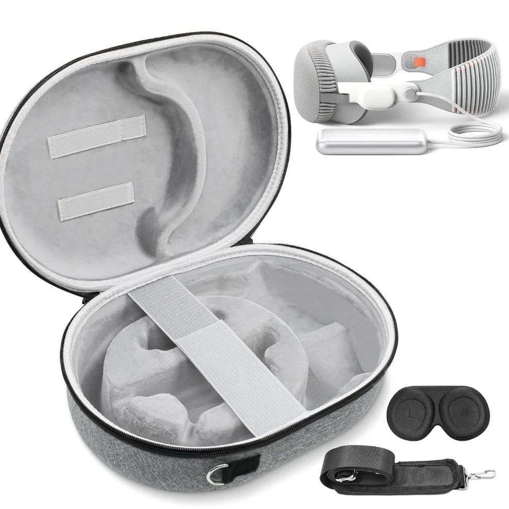 Gray VR Headset Carrying Case